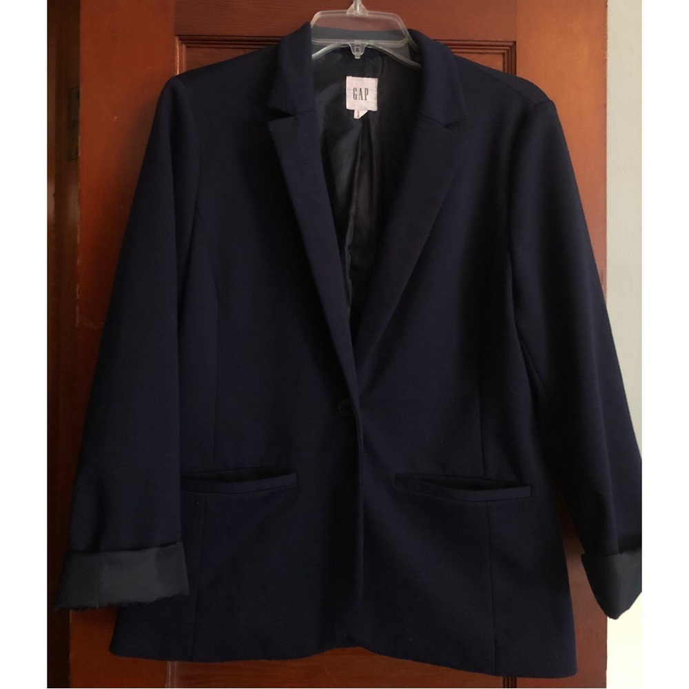 Navy Gap Blazer, knit